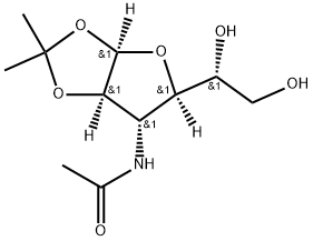 3-Acetamido-3-deoxy-1,2-O-isopropylidene-α-D-galactofuranose Structure