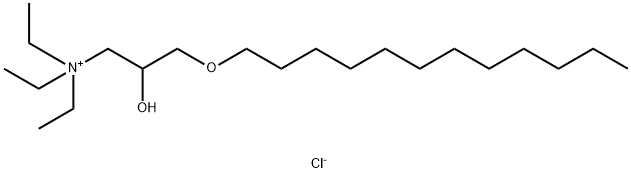 1-Propanaminium, 3-(dodecyloxy)-N,N,N-triethyl-2-hydroxy-, chloride (1:1) 구조식 이미지