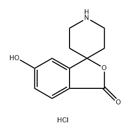 6-Hydroxy-3H-spiro[isobenzofuran-1,4'-piperidin]-3-one hydrochloride 구조식 이미지