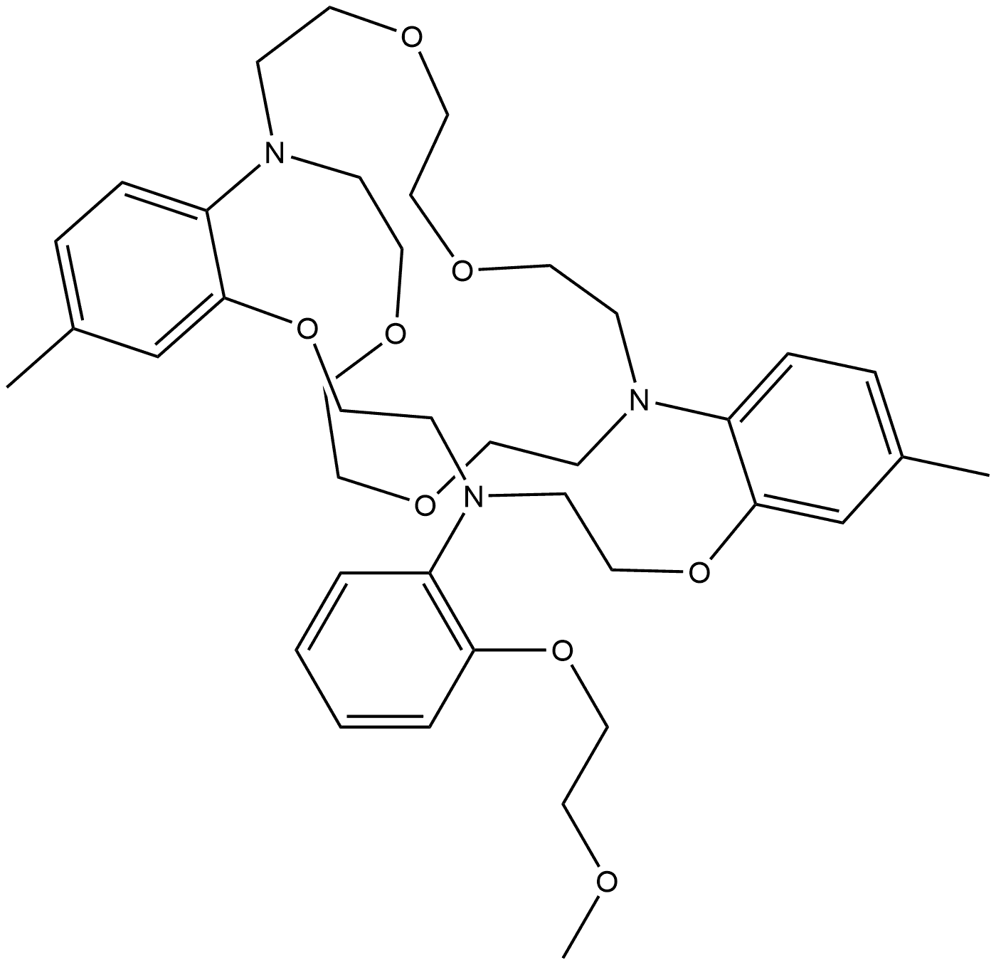 Triazacryptand (TAC)potassium ionophore Structure