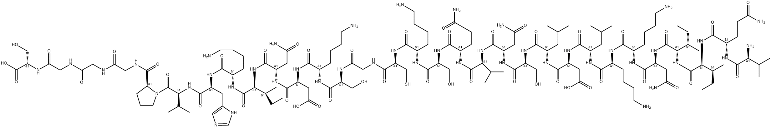 Tau Peptide (275-305) (Repeat 2 Domain) 구조식 이미지