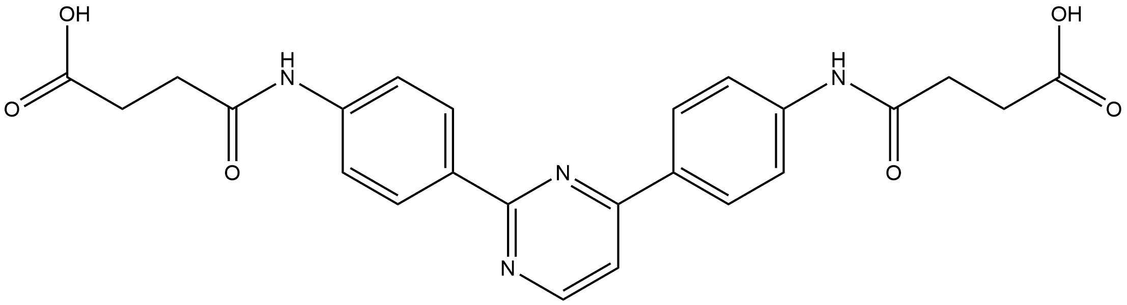 Butanoic acid, 4,4'-[2,4-pyrimidinediylbis(4,1-phenyleneimino)]bis[4-oxo- (9CI) Structure