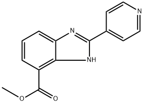 2-Pyridin-4-yl-1H-benzoimidazole-4-carboxylic acid methyl ester Structure