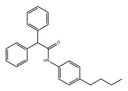 Benzeneacetamide, N-(4-butylphenyl)-α-phenyl- Structure