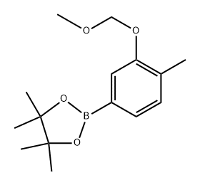 2-[3-(methoxymethoxy)-4-methylphenyl]-4,4,5,5-tetramethyl-1,3,2-dioxaborolane 구조식 이미지