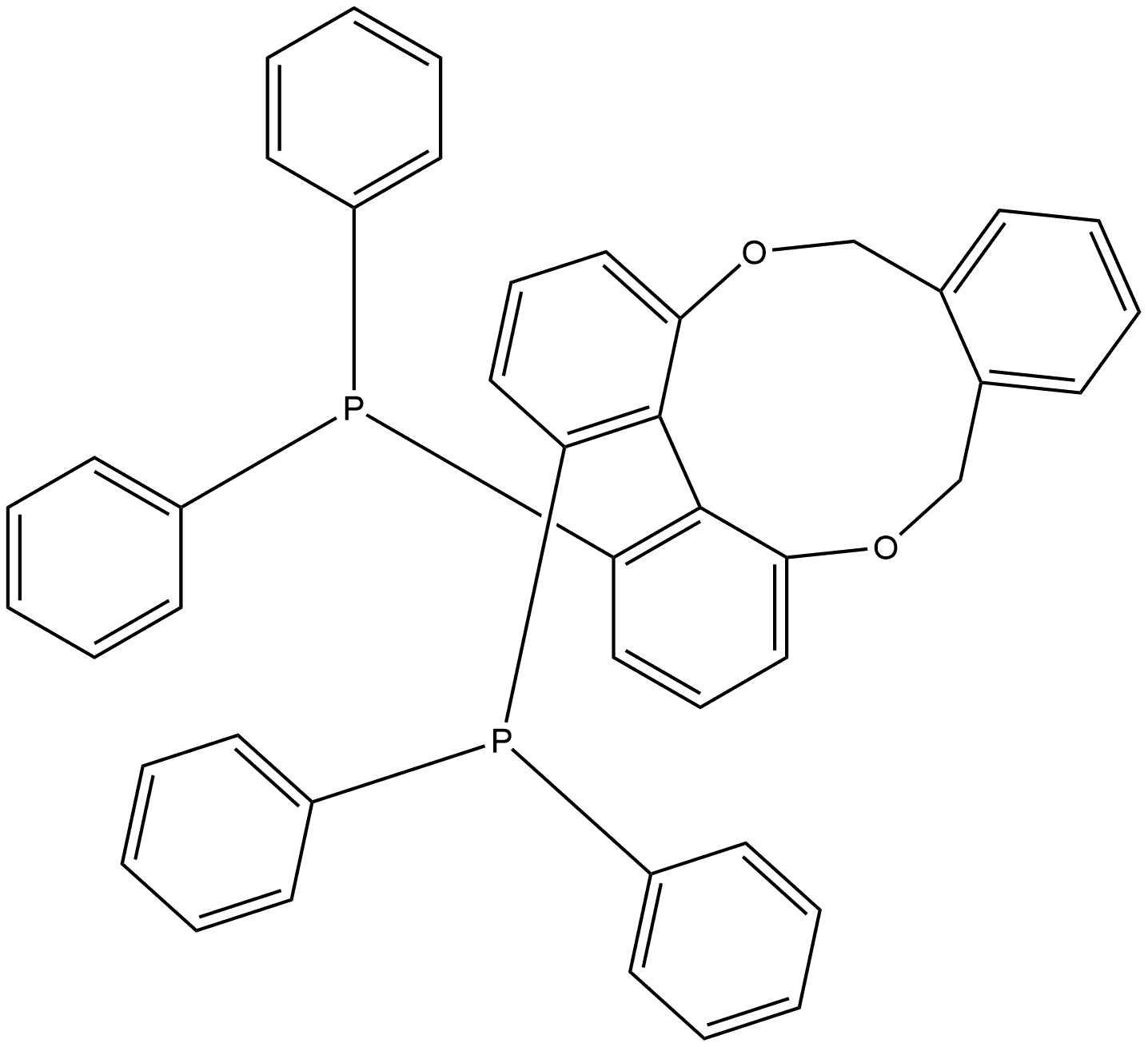 (16aR)-1,16-Bis(diphenylphosphino)-6,11-dihydrotribenzo[b,d,h][1,6]dioxecine 구조식 이미지