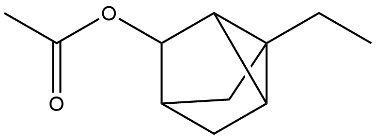Tricyclo[2.2.1.02,6]heptan-3-ol, 1-ethyl-, acetate, stereoisomer (8CI,9CI) 구조식 이미지