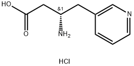 3-Pyridinebutanoic acid, β-amino-, hydrochloride (1:1), (βS)- Structure