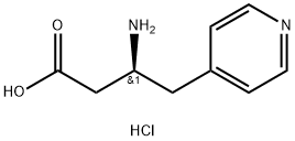 4-Pyridinebutanoic acid, β-amino-, hydrochloride (1:1), (βS)- Structure