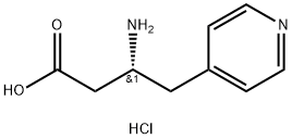 4-Pyridinebutanoic acid, β-amino-, hydrochloride (1:1), (βR)- Structure