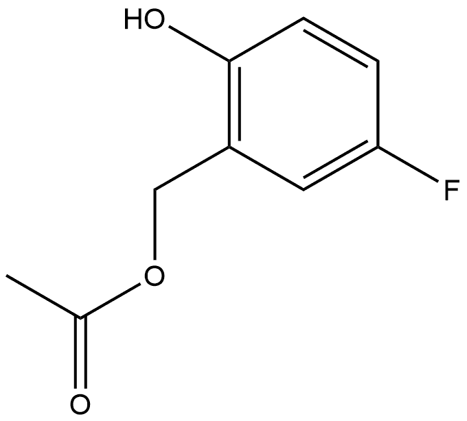 (5-Fluoro-2-hydroxyphenyl)methyl acetate Structure