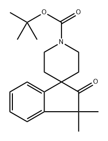 tert-butyl 3,3-dimethyl-2-oxo-2,3-dihydrospiro[indene-1,4'-piperidine]-1'-carboxylate Structure