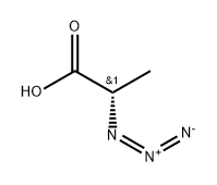 Propanoic acid, 2-azido-, (2S)- Structure