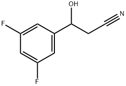 3,5-Difluoro-β-hydroxybenzenepropanenitrile Structure