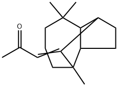 2-Propanone, 1-(decahydro-4,8,8-trimethyl-1,4-methanoazulen-9-ylidene)-, [1S-(1α,3aβ,4α,8aβ)]- Structure