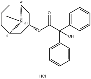 9-메틸-3β-그라나타닐벤질레이트염산염 구조식 이미지