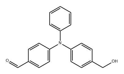 Benzaldehyde, 4-[[4-(hydroxymethyl)phenyl]phenylamino]- Structure