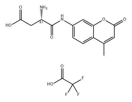 L-ASPARTIC ACID ALPHA-(7-AMIDO-4-METHYLCOUMARIN), TRIFLUOROACETIC ACID SALT Structure