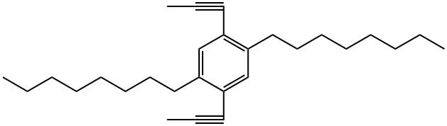 POLY(2,5-DIOCTYLPHENYLENE-1,4-ETHYNYLEN& Structure