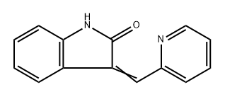 3-[(2-Pyridinyl)methylene]indolin-2-one Structure