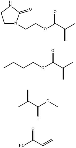 2-프로펜산,2-메틸-,부틸에스테르,메틸2-메틸-2-프로페노에이트,2-(2-옥소-1-이미다졸리디닐)에틸2-메틸-2-프로페노에이트및2-프로페노산과의중합체 구조식 이미지
