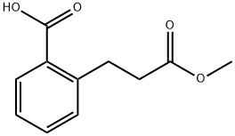 Benzenepropanoic acid, 2-carboxy-, 1-methyl ester 구조식 이미지
