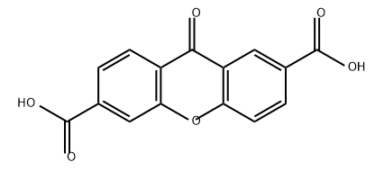 xanthone-2,6-dicarboxylic acid Structure