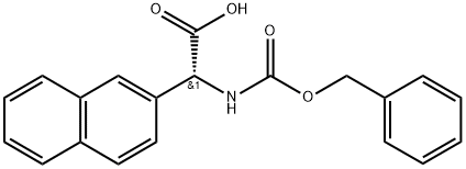 2-Naphthaleneacetic acid, α-[[(phenylmethoxy)carbonyl]amino]-, (αR)- 구조식 이미지