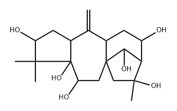 (14R)-Grayanotox-10(20)-ene-3β,5,6β,12β,14,16-hexol 구조식 이미지