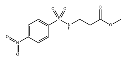 Methyl 3-(4-nitrobenzenesulfonamido)propanoate Structure