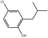 4-Chloro-2-(2-methylpropyl)phenol Structure