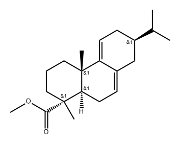 (1S)-1,2,3,4,4a,6,7,8,10,10aα-Decahydro-1,4aβ-dimethyl-7α-(1-methylethyl)-1β-phenanthrenecarboxylic acid methyl ester Structure