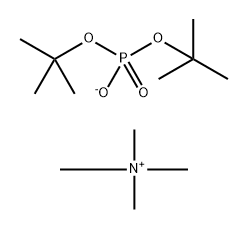 Methanaminium, N,N,N-trimethyl-, bis(1,1-dimethylethyl) phosphate (1:1) Structure