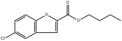 Butyl 5-chlorobenzo[b]thiophene-2-carboxylate Structure