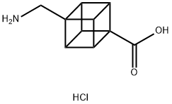 (2R,3R,4S,5S)-4-(Aminomethyl)cubane-1-carboxylic acid hydrochloride Structure