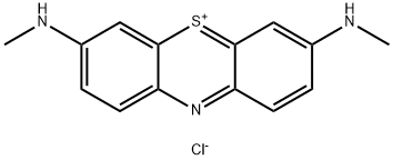 Phenothiazin-5-ium, 3,7-bis(methylamino)-, chloride (1:1) 구조식 이미지