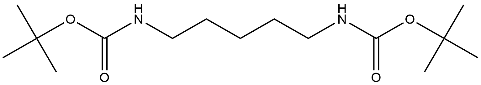 Carbamic acid, N,N'-1,5-pentanediylbis-, C,C'-bis(1,1-dimethylethyl) ester Structure