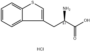 Benzo[b]thiophene-3-propanoic acid, α-amino-, hydrochloride (1:1), (αR)- 구조식 이미지