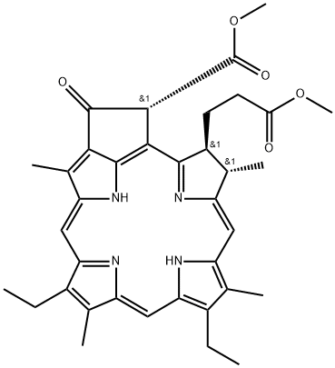 MESOPHEOPHORBIDE A METHYL ESTER Structure