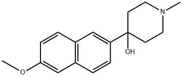 4-(6-methoxynaphthalen-2-yl)-1-methylpiperidin-4-ol Structure