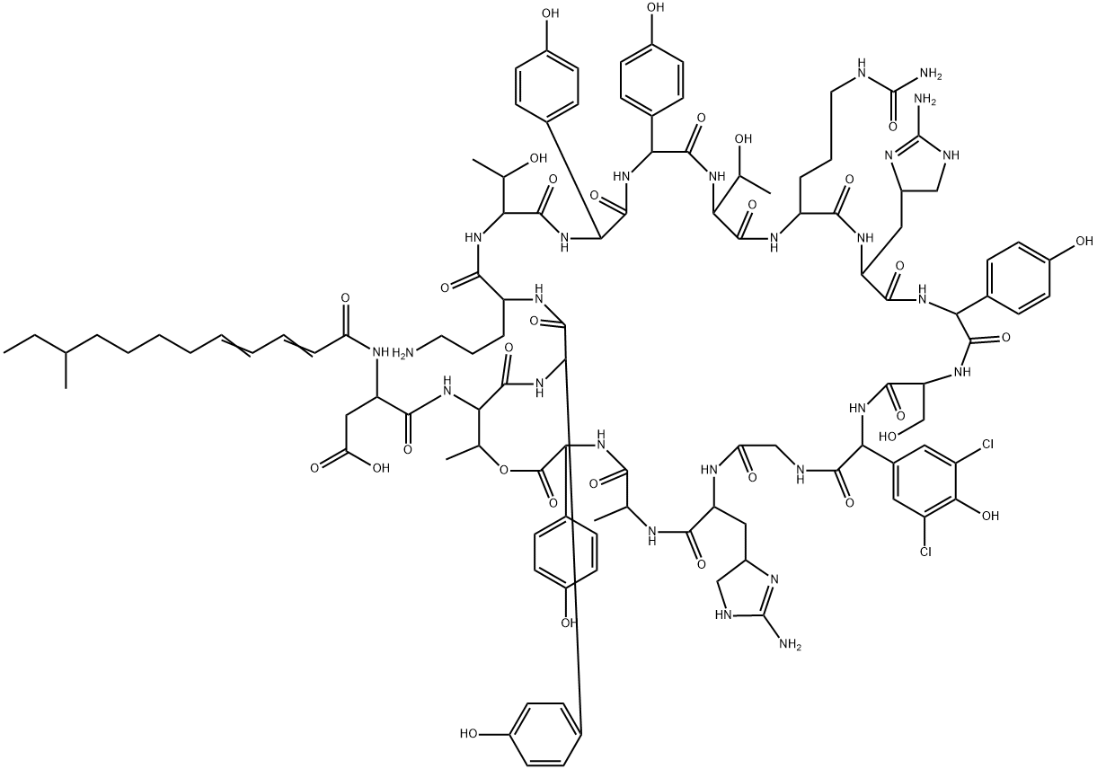 Enduracidin B 구조식 이미지