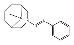 3,9-Diazabicyclo[3.3.1]nonane, 9-methyl-3-(2-phenyldiazenyl)- Structure