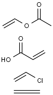 2-Propenoic acid,polymer with chloroethene,ethene and ethenyl acetate Structure