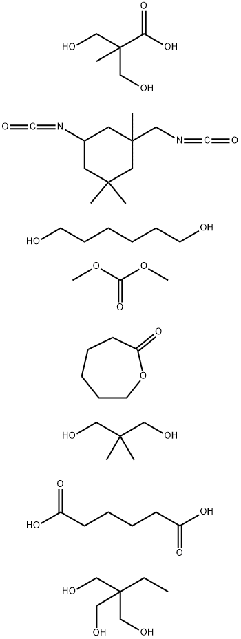 디메틸카보네이트,2,2-디메틸-1,3-프로판디올,2-에틸-2-(히드록시메틸)-1,3-프로판디올,1,6-헥산디올,3-히드록시-2-(히드록시메틸)을함유한헥산디오익산중합체-2-메틸프로판산,5-이소시아나토-1-(이소시아네이토메틸)-1,3,3-트리메틸시클로헥산및 구조식 이미지