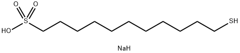 1-Undecanesulfonic acid, 11-mercapto-, sodium salt (1:1) Structure