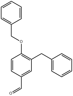 3-Benzyl-4-(benzyloxy)benzaldehyde Structure