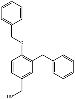 (3-Benzyl-4-(benzyloxy)phenyl)methanol Structure