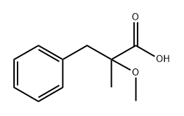 Benzenepropanoic acid, α-methoxy-α-methyl- Structure