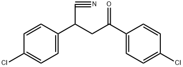 Benzenebutanenitrile, 4-chloro-α-(4-chlorophenyl)-γ-oxo- Structure
