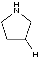 Pyrrolidine-3-d (9CI) Structure